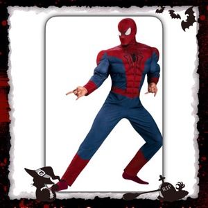KIDS COSTUME SPIDERMAN MUSCLE CHEST SIZE S/P (5-6)