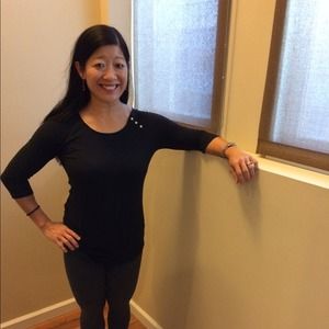 Banana Republic medium black shirt 3/4 sleeves