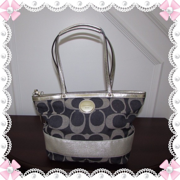 Silver/Blue Jean Coach!