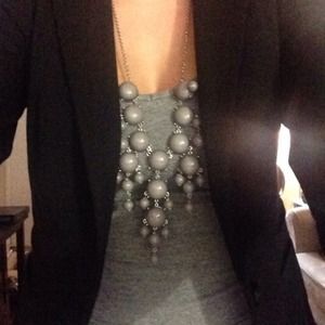grey bubble necklace