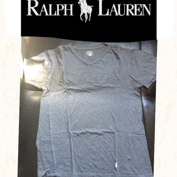 Grey v neck t shirt