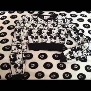 Mickey Mouse limited edition crop sweater.