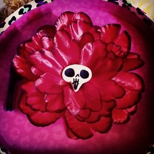 Day of the dead, rockabilly, psychobilly flower