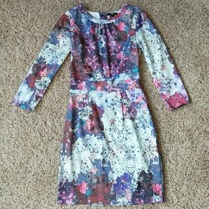 Fitted Floral Sheath Dress