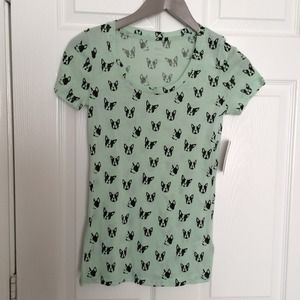 Boston Terrier Scoop Neck T