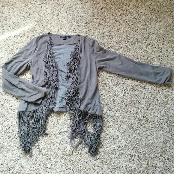 Flawless Fringe Jacket (Faux Suede/Leather)