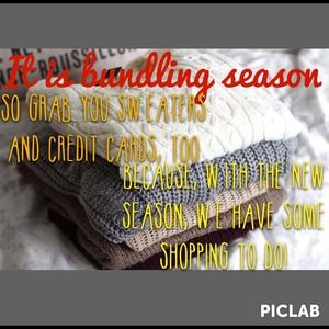Bundling Season. BOGO 50% off SALE!