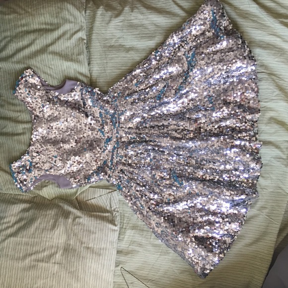 Sequined skater dress