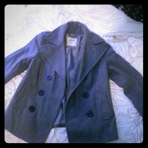 Grey Old Navy Peacoat