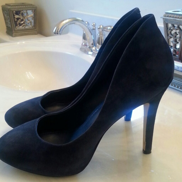 BCBGeneration Blue Suede  Heels