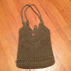 American Eagle woven purse