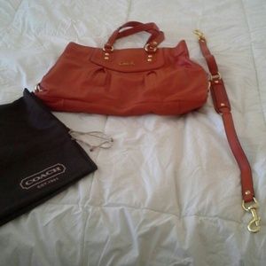 Leather Coach Handbag
