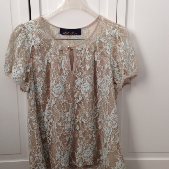 Blue Rain Tops - Final discount! Lace top.