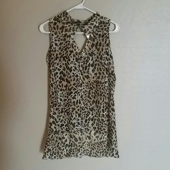 Leopard dress shirt