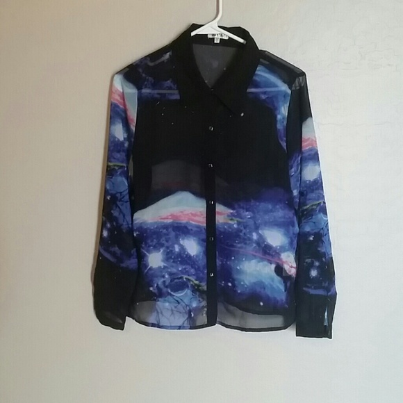 Galaxy dress shirt