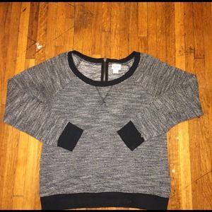 Zipper-Back Raglan Sweater