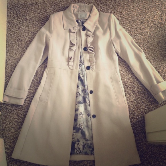 Adorable ruffle coat- BRAND NEW!