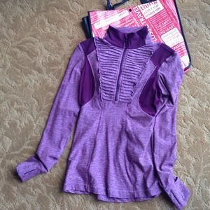 Lulu lemon pullover top and large shopping bag