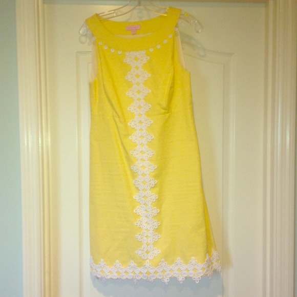 Yellow Lilly Pulitzer Dress- worn once!