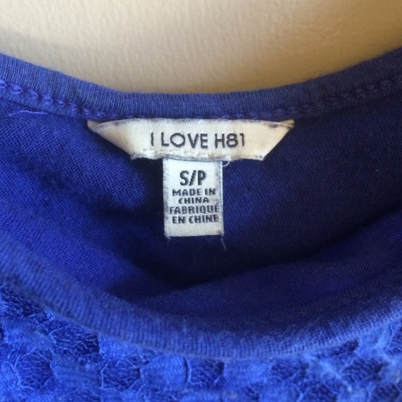 Sale!!! Forever 21 royal blue lace crop top!! - Picture 4 of 4