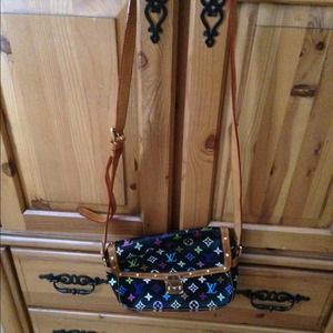 black multicolor Louis V Solonge 100% authentic!