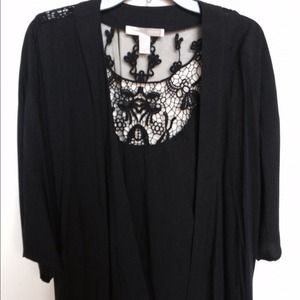 NWT Forevee 21 Contemporary collection black lace