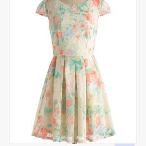 ModCloth Floral Lace Dress - 4X