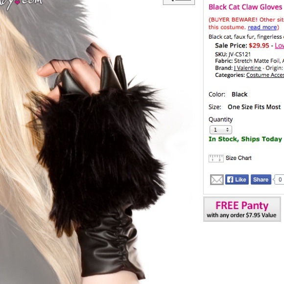 Authentic J VALENTINE Black Cat Halloween costume - Picture 3 of 4
