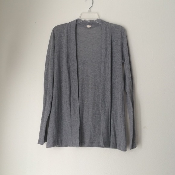 J. Crew Tops - ONE HOUR SALE 🎉J. Crew Gray Open Cardigan