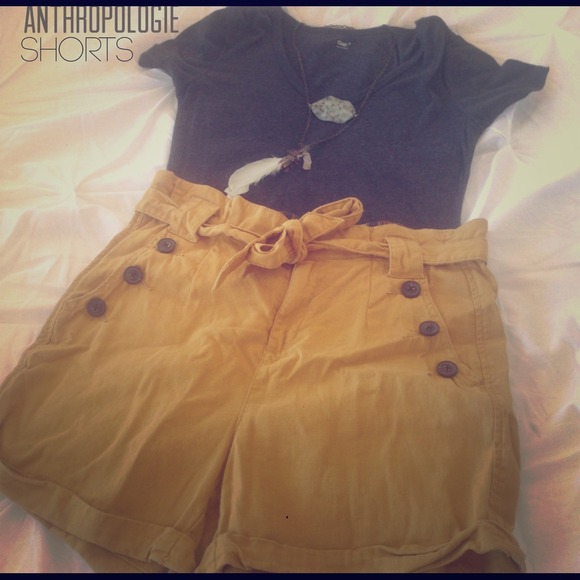 Anthropologie Pants - Anthropologie high-waisted shorts!