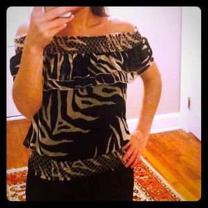 💥Sold in bundle💥 Animal Print Dress Shirt