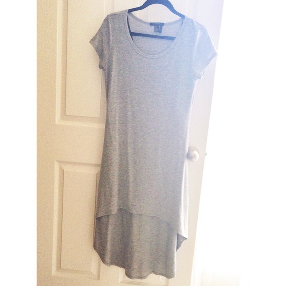 Grey Hi Low T Dress