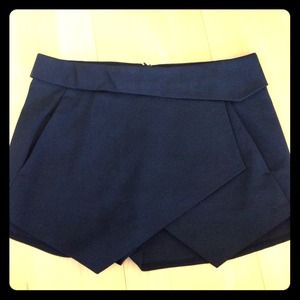 Zara origami skort in black