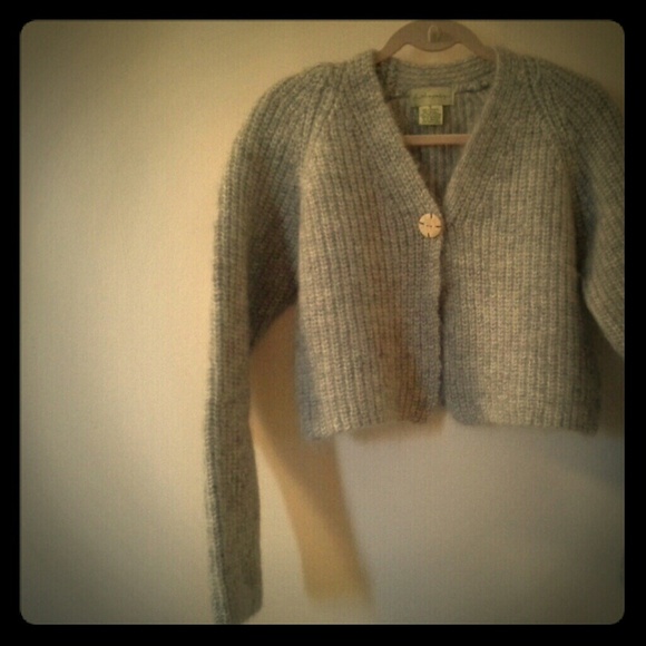 Anthropologie Mohair & Wool Cardigan Shrug Sweater