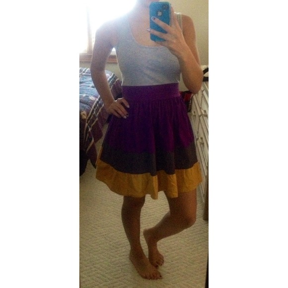 Colorblocked fit & flare dress - Picture 3 of 4