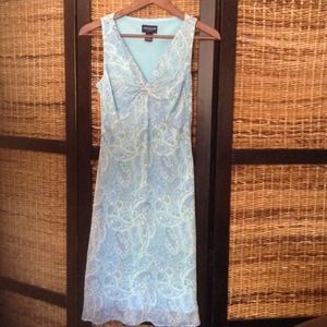 Ann Taylor baby blue silk dress
