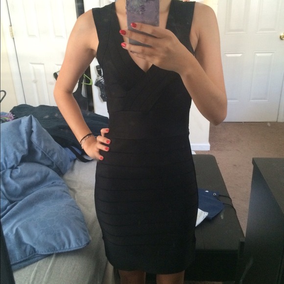French Connection Dresses & Skirts - Herve leger Black French Connection bandage dress