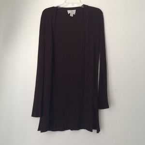 Express Tricot Long Brown Cardigan