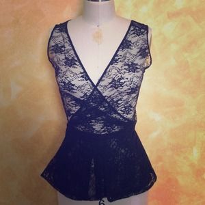 GORGEOUS Lace Wrap Top