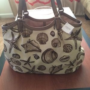 Coach Shell Print Purse NWT