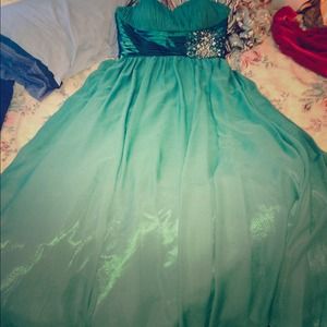 Teal Prom Dress