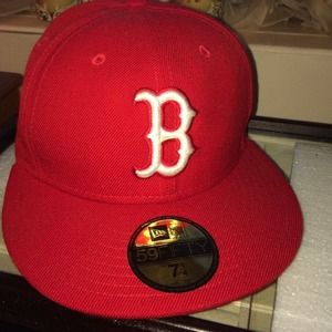 $15 from $20*** Red "B" BOSTON RED SOX Fitted Hat