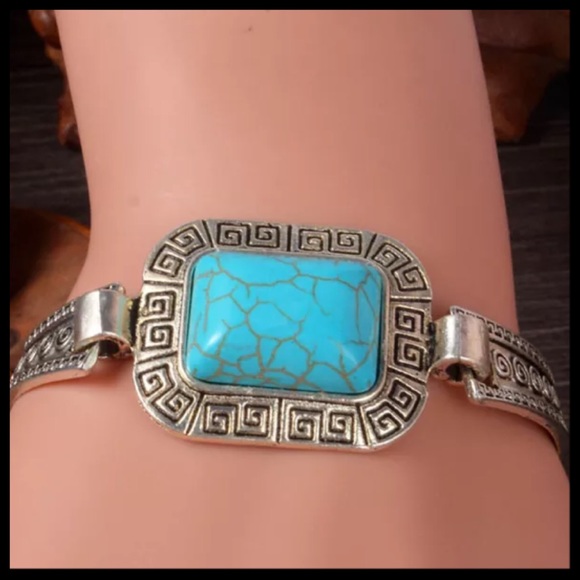 Silver & Turquoise Bracelet - Picture 5 of 6