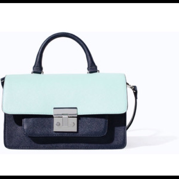 Zara messenger bag with metal clasp