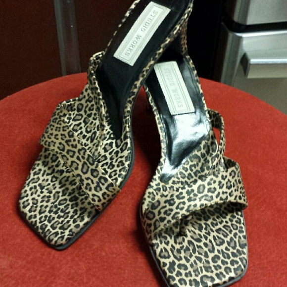 Leopard print heels