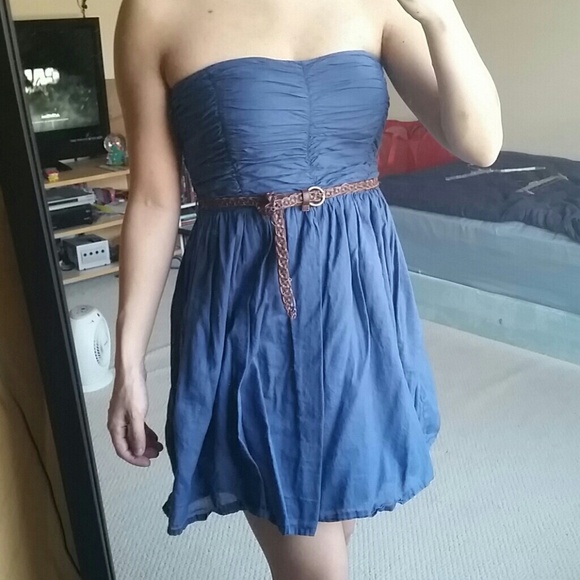 Zara navy dress - Picture 3 of 4