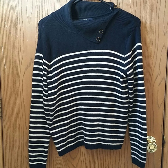Forever 21 Sweaters - Black Sweater w/ white stripes