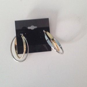 Silver/gold Lia Sophia earrings