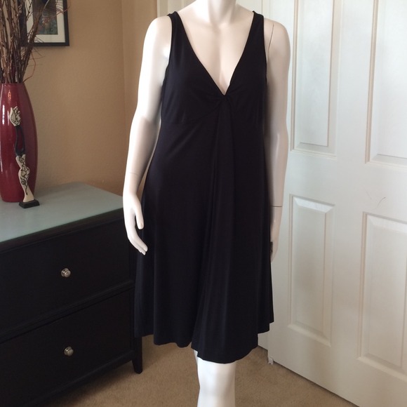 black cotton sundress