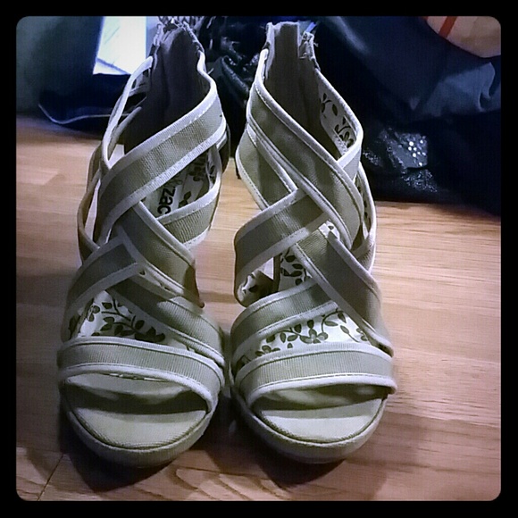 Strappy sandal heels